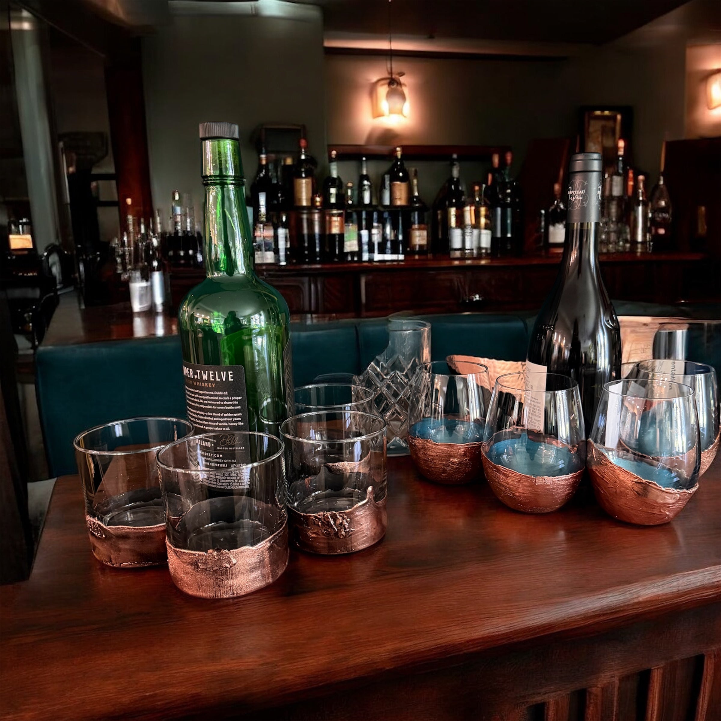 Electroformed Copper Wine Glasses