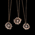 Real Coneflower Necklace: Handmade Electroformed Copper Pendant