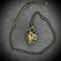 Pyrite Necklace / Necklace for Men / Electroformed Copper
