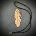 Electroformed Copper Feather Necklace: Nature Inspired Boho Jewelry
