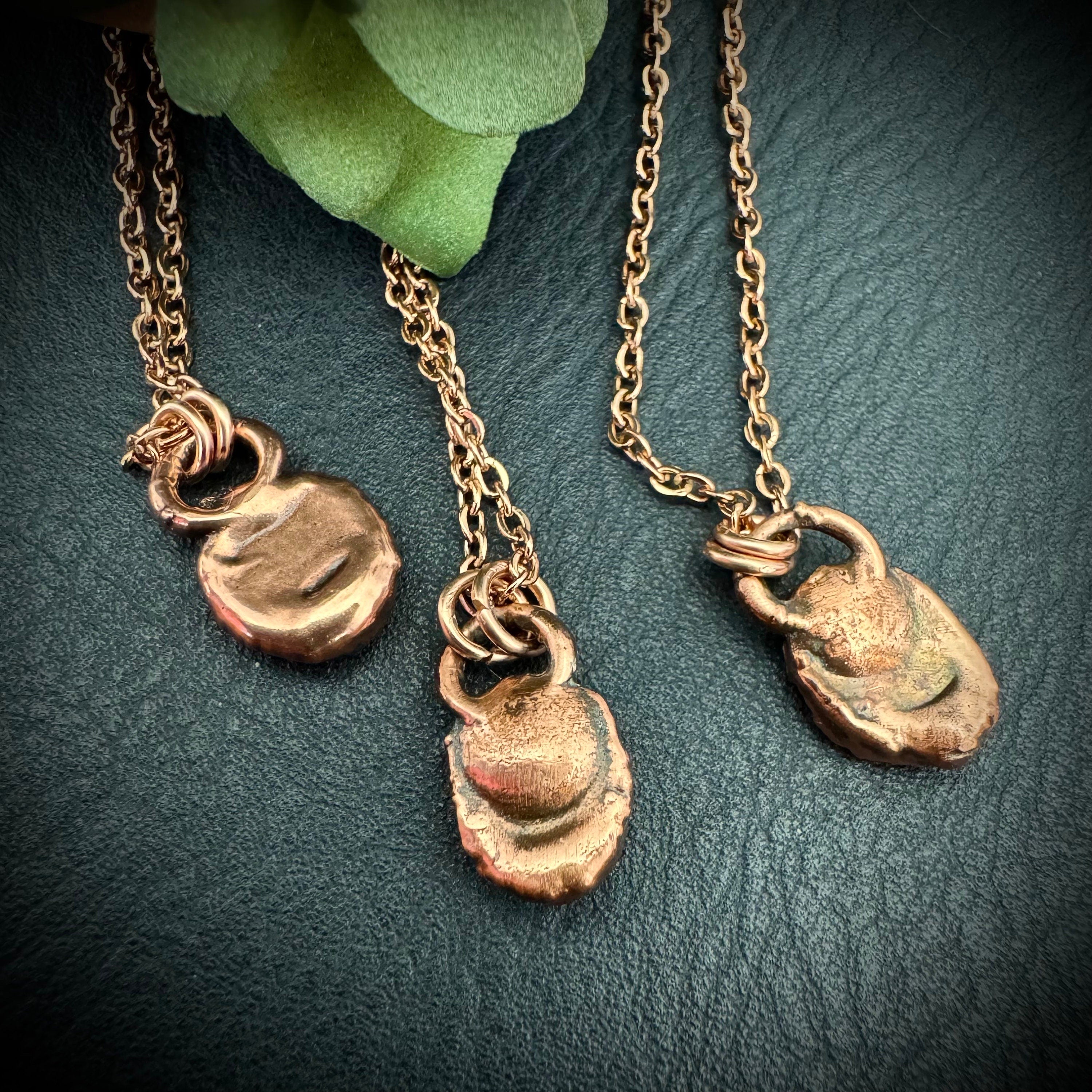 Peridot Necklace / August Birthstone / Rose Cut Crystal Necklace / Electroformed Jewelry
