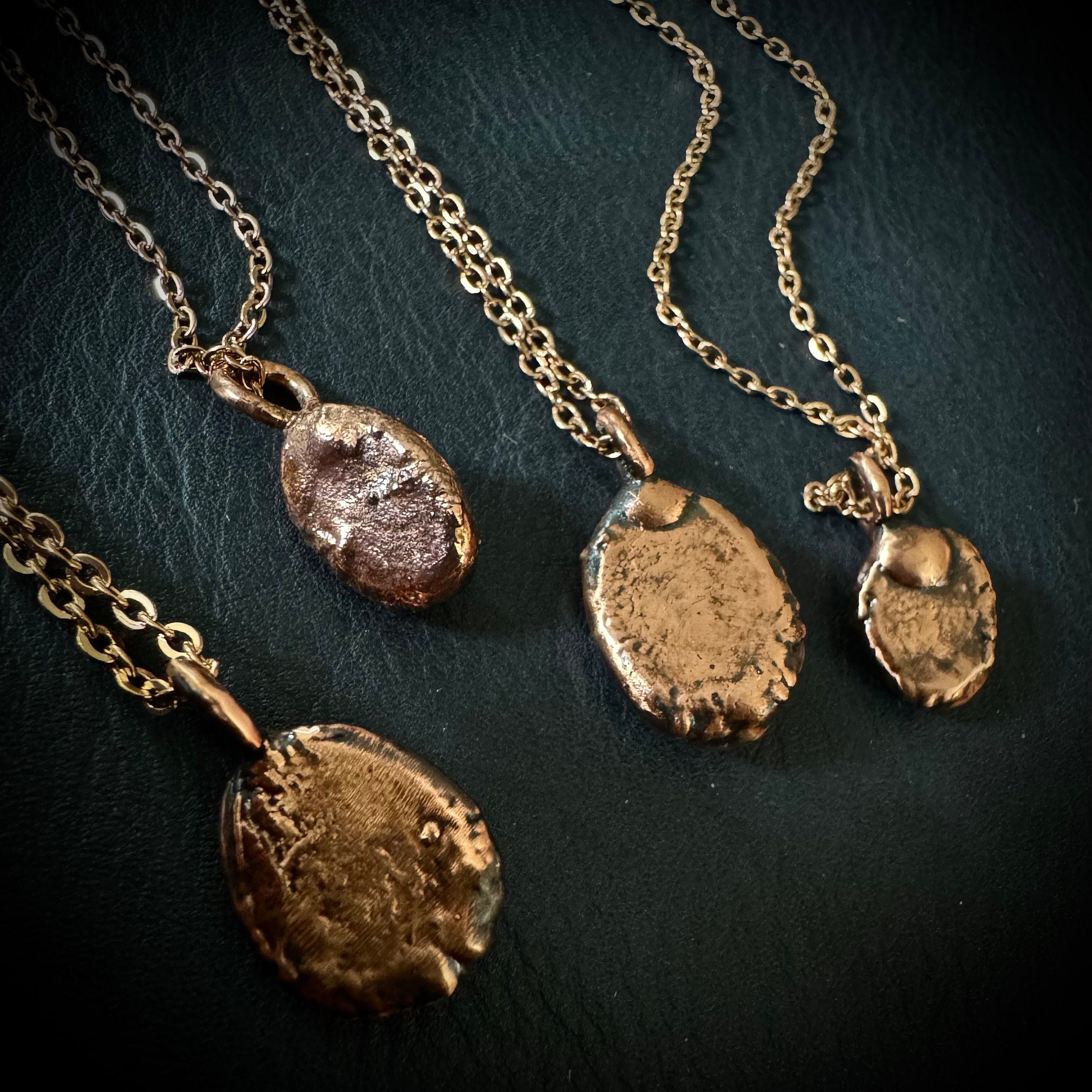 Citrine Necklace: Rose Cut Crystal, November Birthstone