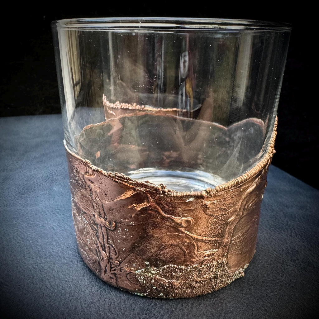 Electroformed Copper Whiskey Glasses