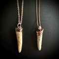 Electroformed Copper Deer Antler Necklace: Woodland Jewelry
