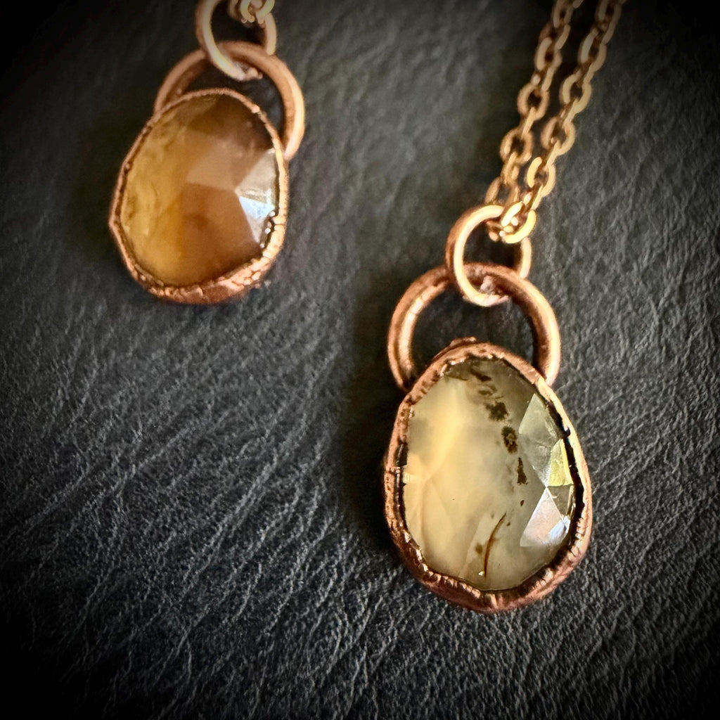 Electroformed Montana Agate Necklace