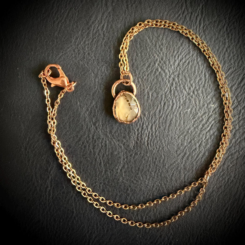 Electroformed Montana Agate Necklace