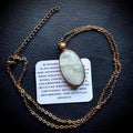 June Birthstone Moonstone Electroformed Necklace