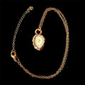 Solar Quartz Slice Electroformed in Copper Necklace