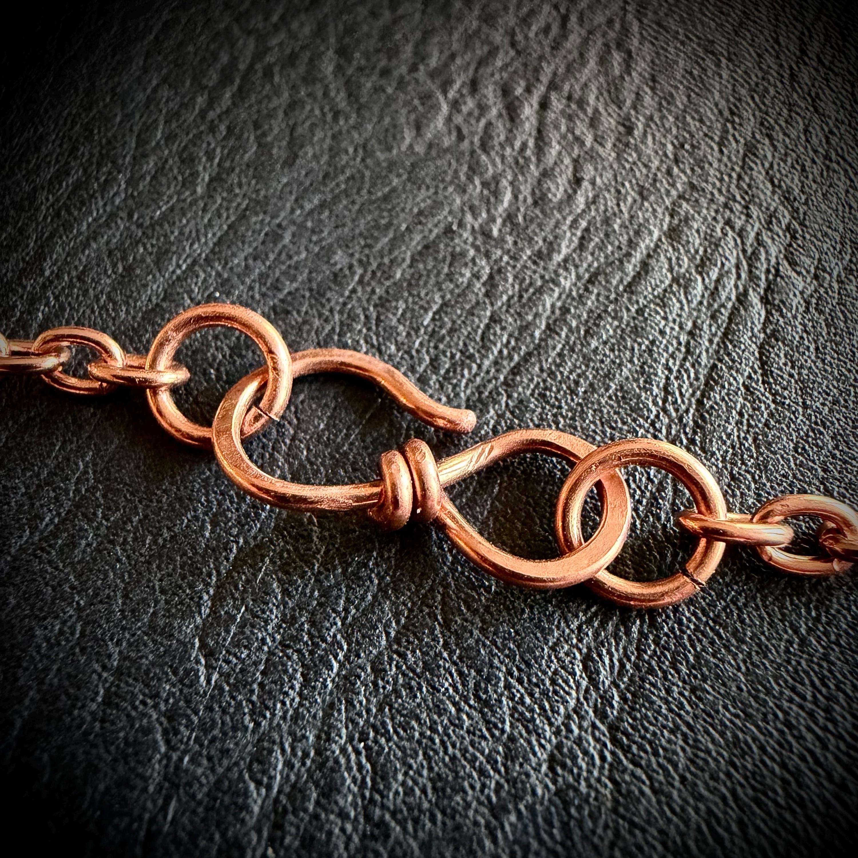 Electroformed Rose Quartz Point Necklace | Handmade Copper Crystal Pendant | Solid Copper Chain | Artisan Jewelry