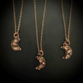 Welo Opal Moon Necklace | Electroformed Copper Pendant, Celestial Jewelry