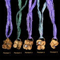 Sari Silk Hydrangea Petal Electroformed Necklace