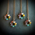 Chakra Rainbow Circle Electroformed Necklace / Pride Necklace
