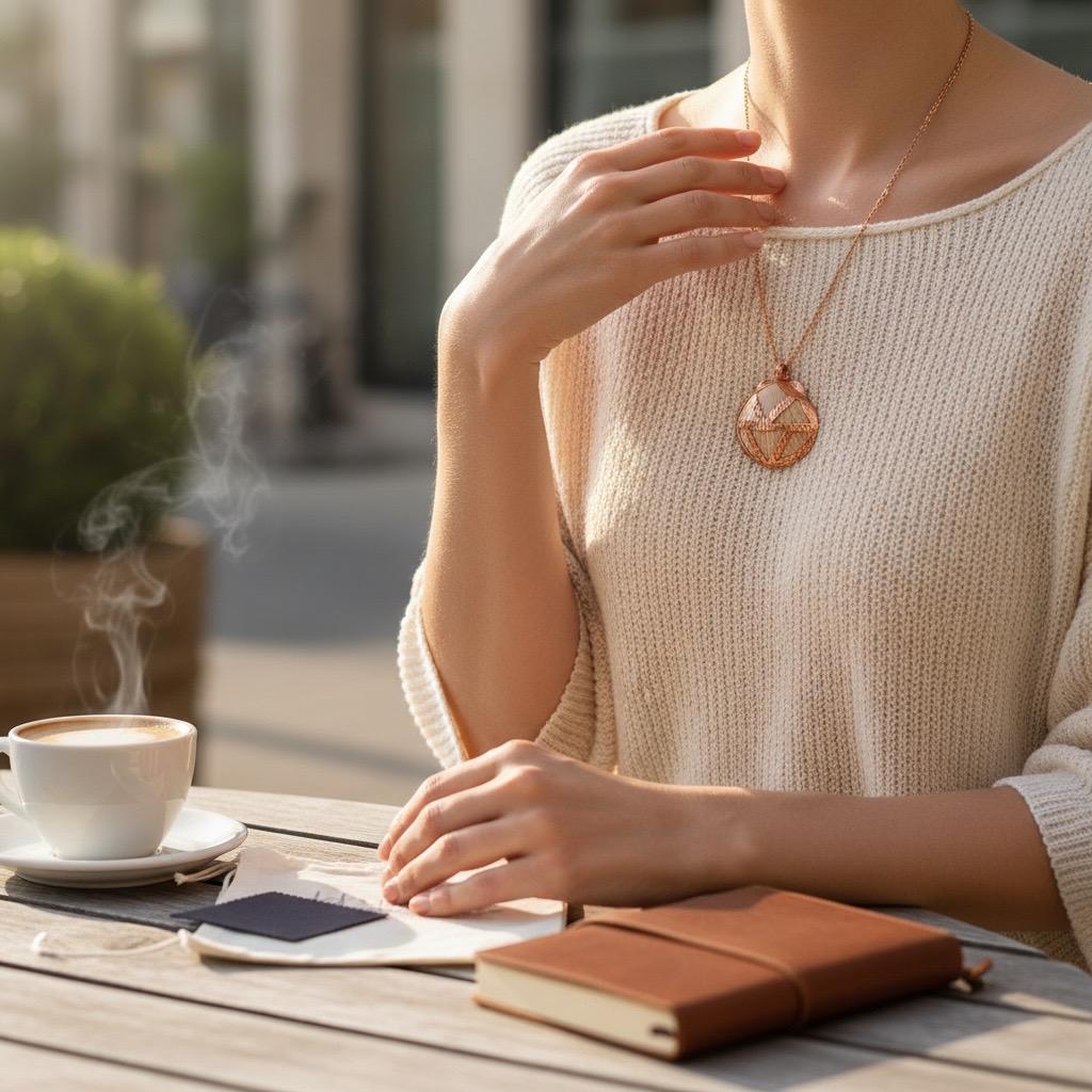 Real Sea Shell Electroformed Copper Necklace | Handmade Coastal Pendant | Rose Gold Stainless Steel Chain | One-of-a-Kind Beach Jewelry