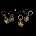 Raw Citrine Dangle Earrings