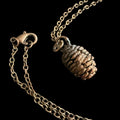 Electroformed Copper Pine Cone Necklace | Real Preserved Pinecone Pendant | Handmade Botanical Jewelry | Boho Nature