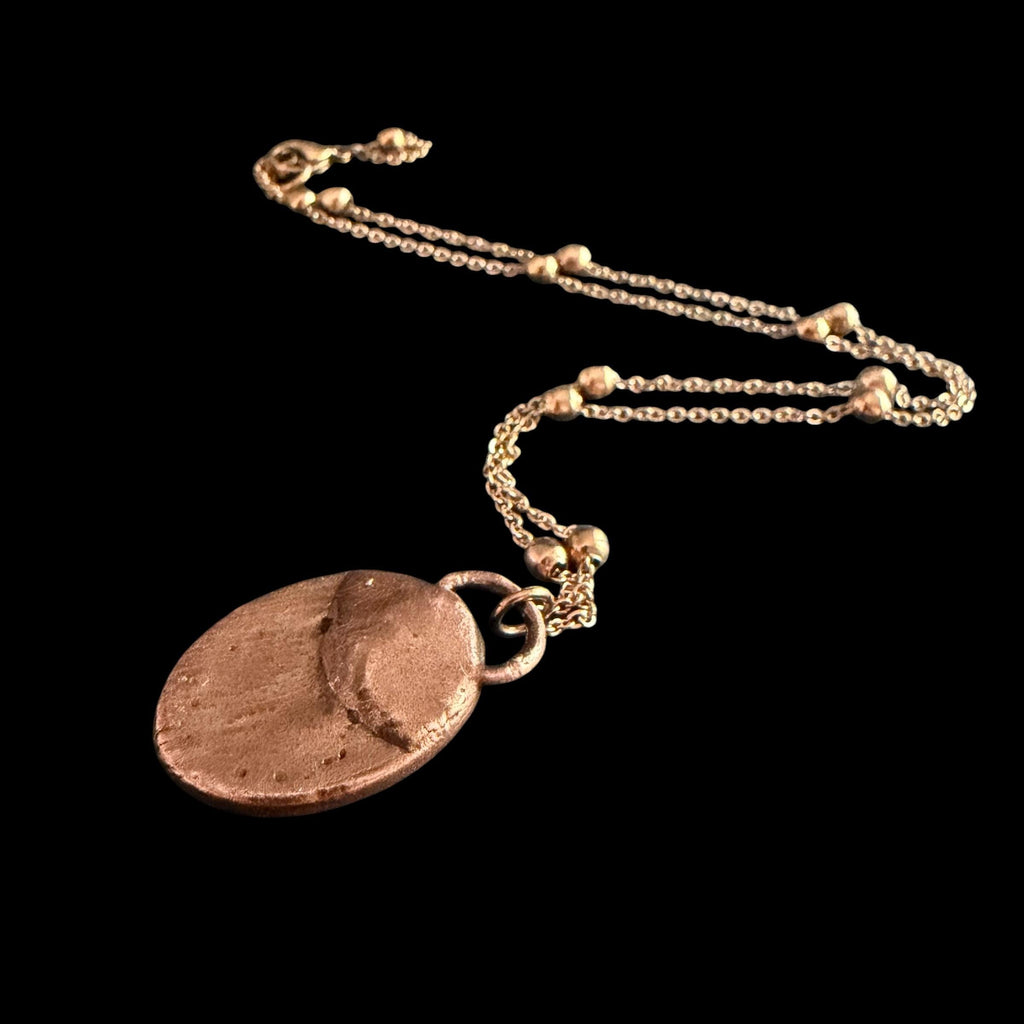 Red Agate Necklace | Electroformed Copper Pendant | Handmade Gemstone Jewelry | Boho Grounding Crystal Gift
