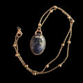 Sodalite Necklace | Electroformed Copper Pendant | Handmade Blue Gemstone Jewelry | Boho Truth Crystal Gift
