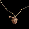 Real Acorn Necklace Electroformed in Copper | Woodland Botanical Pendant | Handmade Nature Jewelry | Boho Fall Necklace
