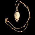 Howlite and Quartz Necklace | Electroformed Copper Pendant | Handmade Crystal Jewelry | Boho Calming Necklace