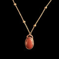 Red Jasper Necklace | Electroformed Copper Pendant | Handmade Gemstone Jewelry | Boho Strength Crystal Gift