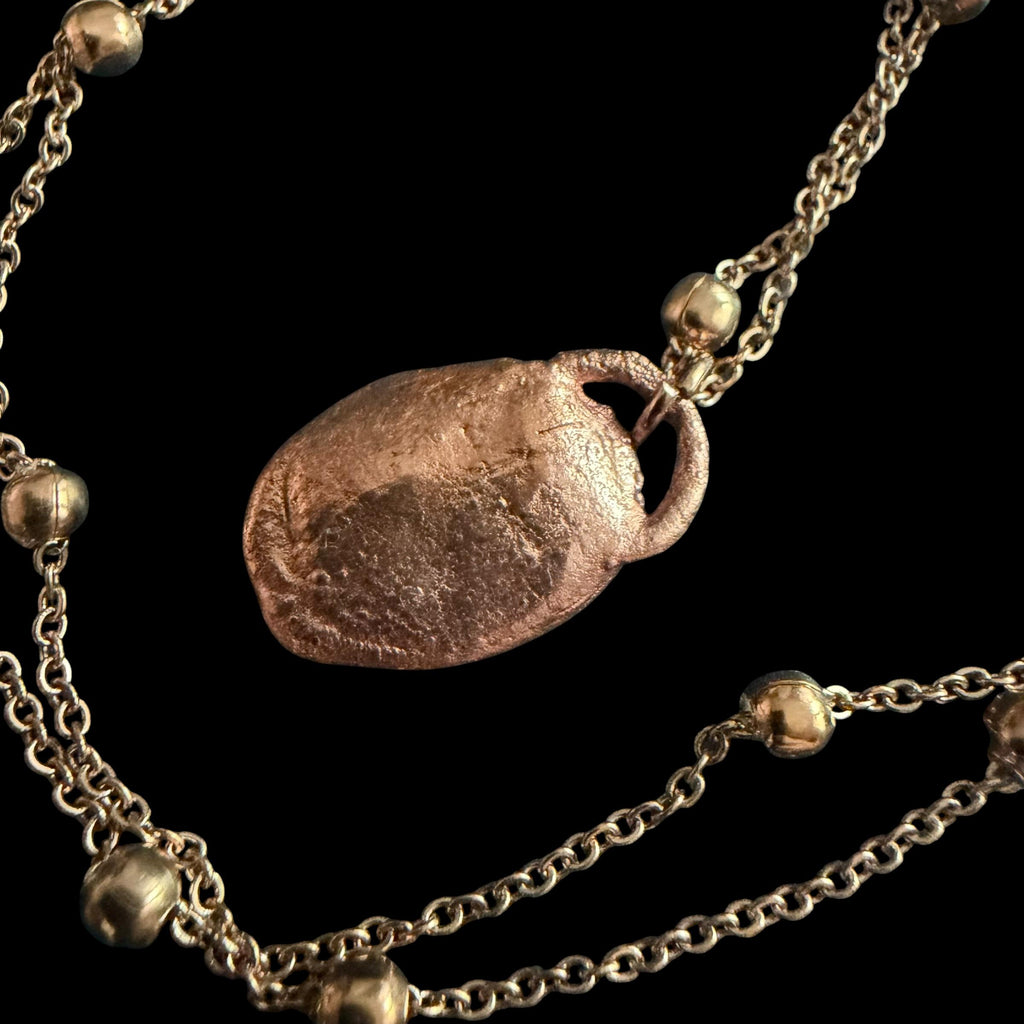 Red Jasper Necklace | Electroformed Copper Pendant | Handmade Gemstone Jewelry | Boho Strength Crystal Gift