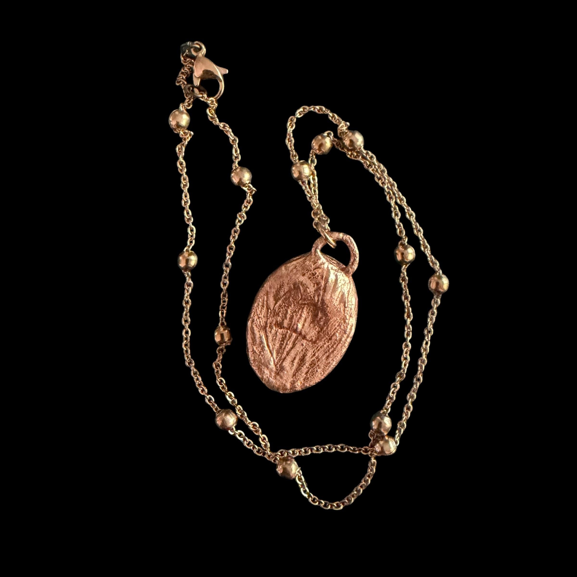 Sodalite Necklace | Electroformed Copper Pendant | Handmade Blue Gemstone Jewelry | Boho Truth Crystal Gift