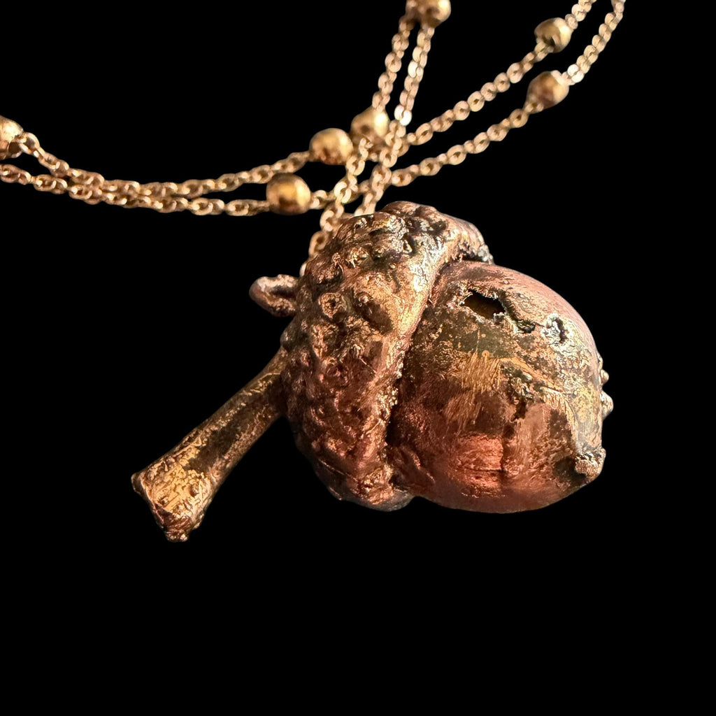 Real Acorn Necklace Electroformed in Copper | Woodland Botanical Pendant | Handmade Nature Jewelry | Boho Fall Necklace