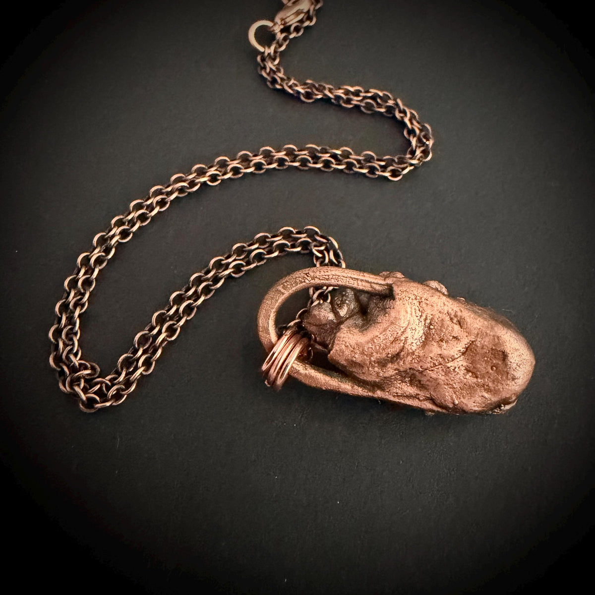 Amethyst Real Flower Necklace | Electroformed Copper Botanical Pendant | Handmade Crystal Jewelry | Boho Healing Necklace