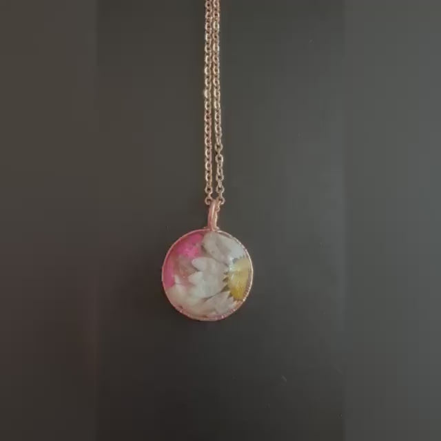 Flower Resin Necklace
