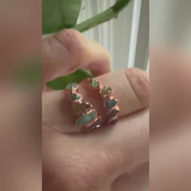 Rainbow Tourmaline Ring