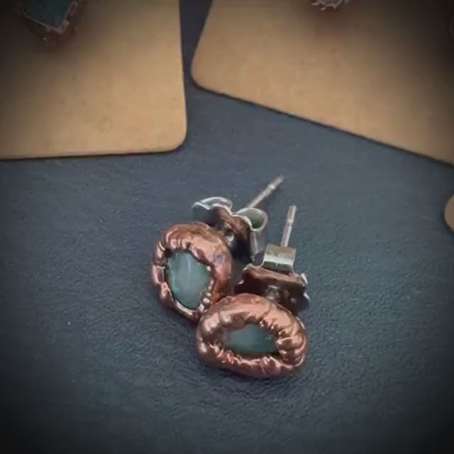 Amazonite Stud Earrings