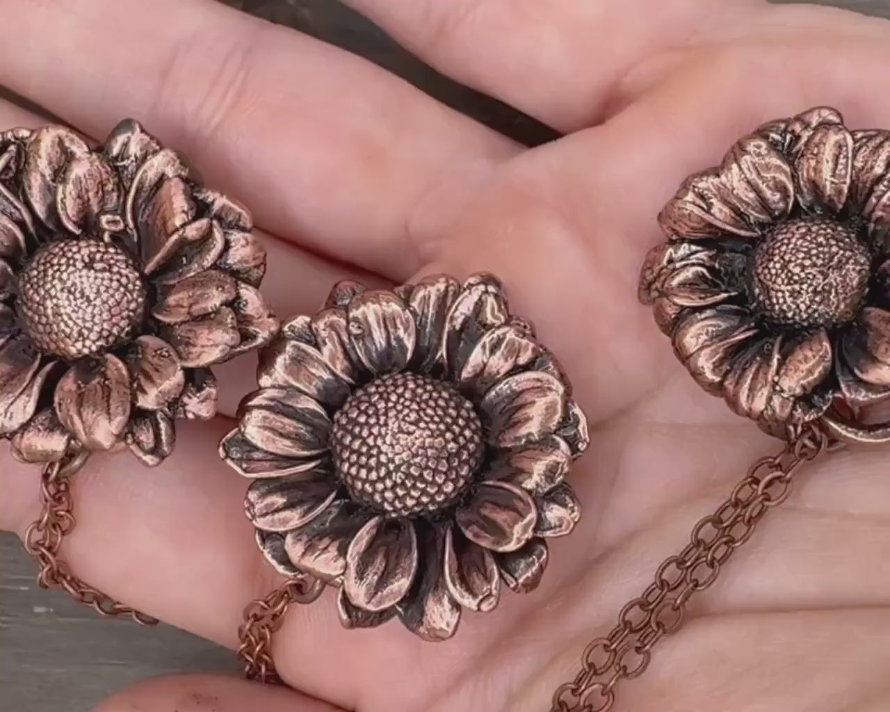 Real Coneflower Necklace
