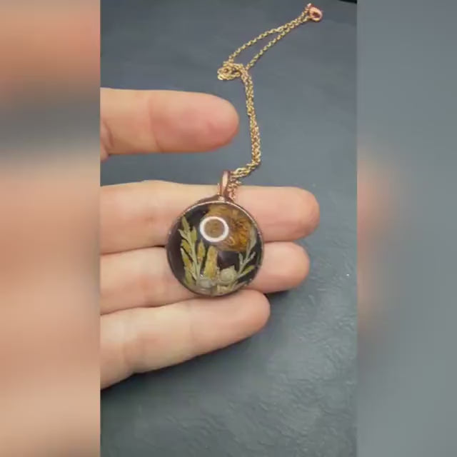 Goblincore Mushroom Garden Pendant
