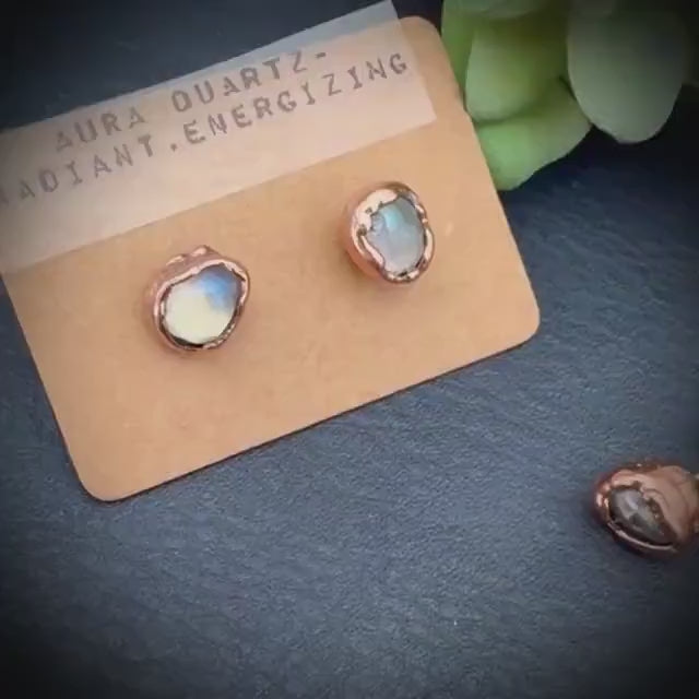 Aura Quartz Earrings